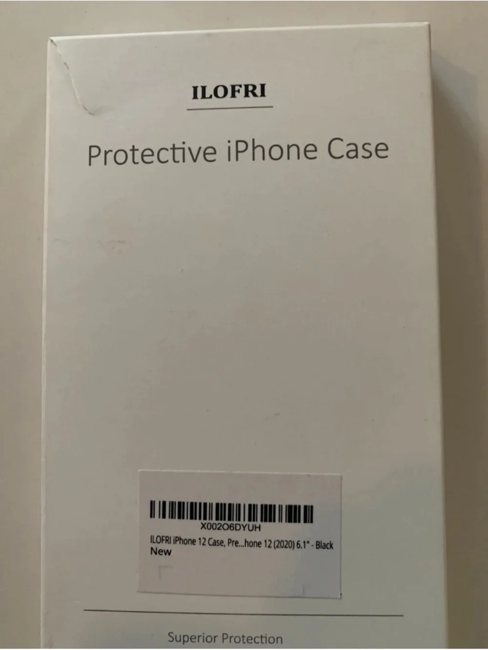 NEW  ILOFRI Phone  Case  Black Designed for iPhone 12